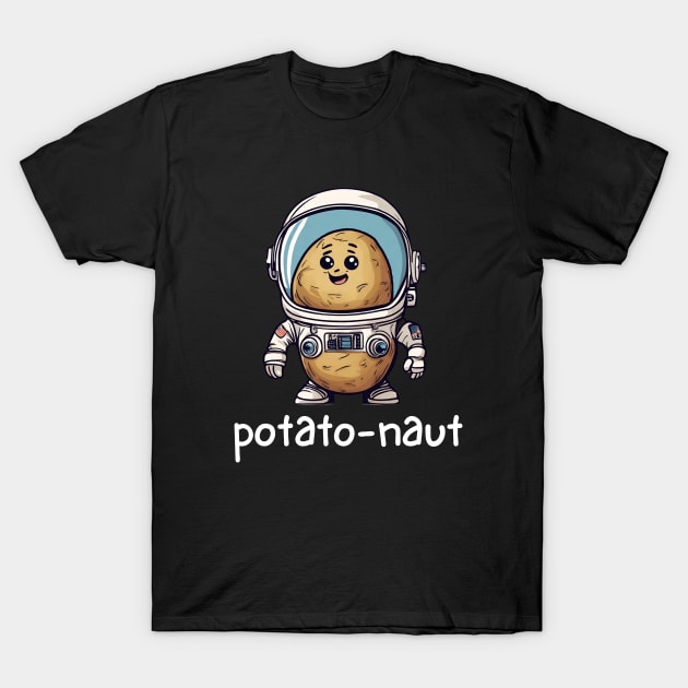 Potato-naut Funny Astronaut Potato T-Shirt by DesignArchitect